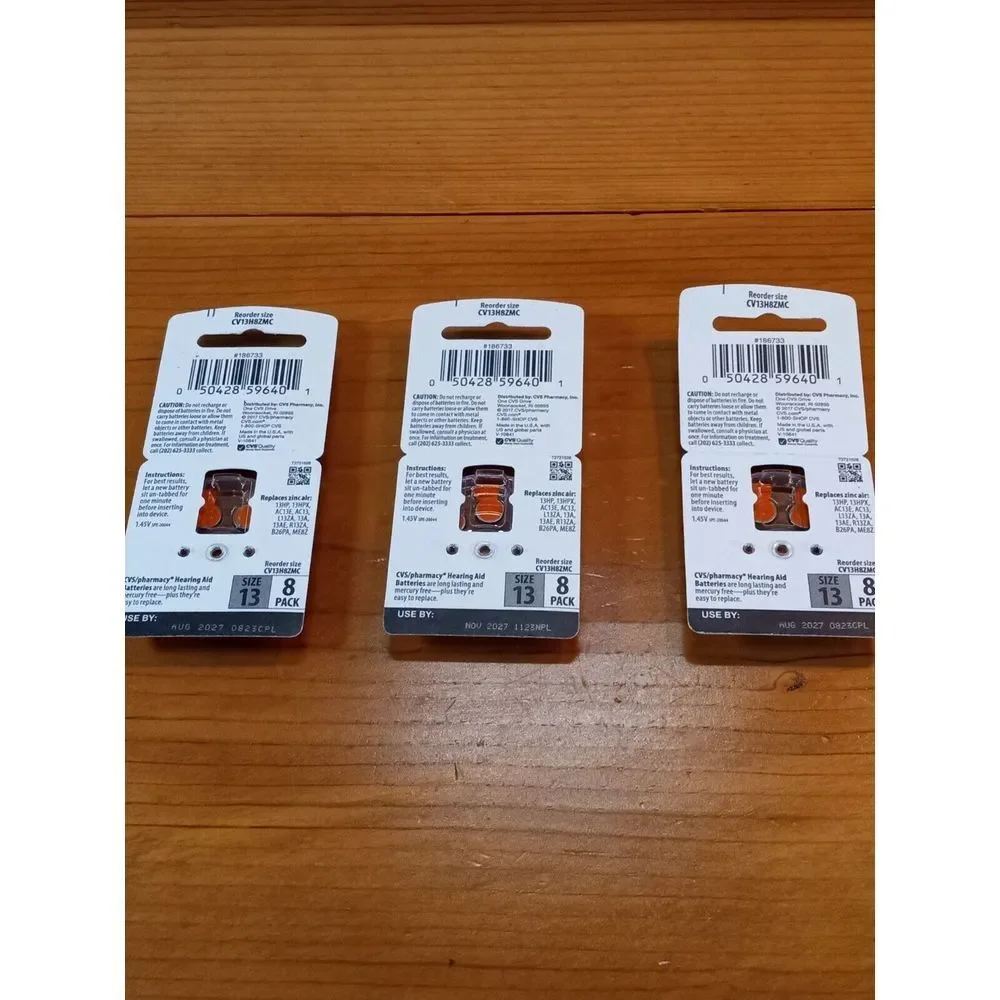 MAX HEARING AID‎ BATTERYS SIZE 13 8 PACK (BRAND NEW) 3 Packs Of Batteries 🔋🔋🔋